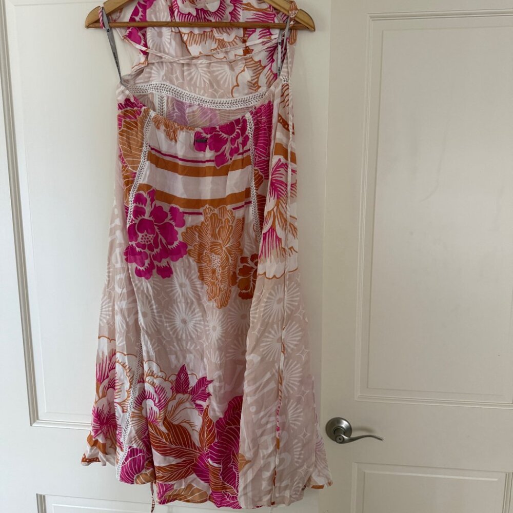 Maaji Mexican Floral Remi Midi Dress in Large - Pink - Picture 8 of 9